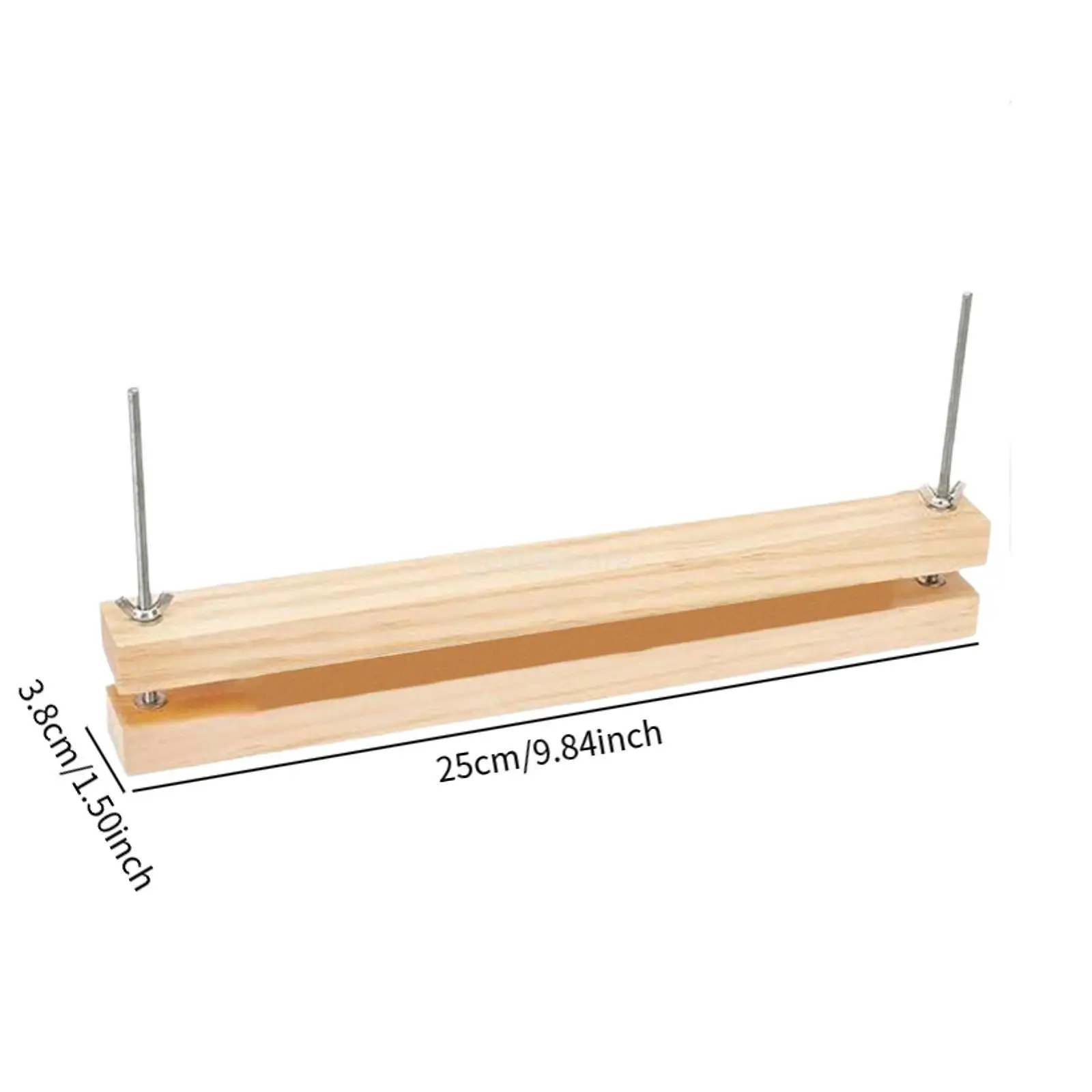 Wooden Book Press Multipurpose Manual Book Binding Kit Binding Press for Desktop Home Office DIY Bookbinding Photo Albums Labels