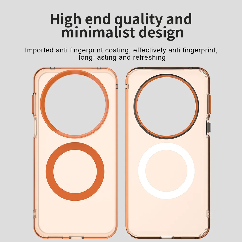 Luxury Armor Shockproof Magnetic Wireless Charging Case - Matte PC Cover
