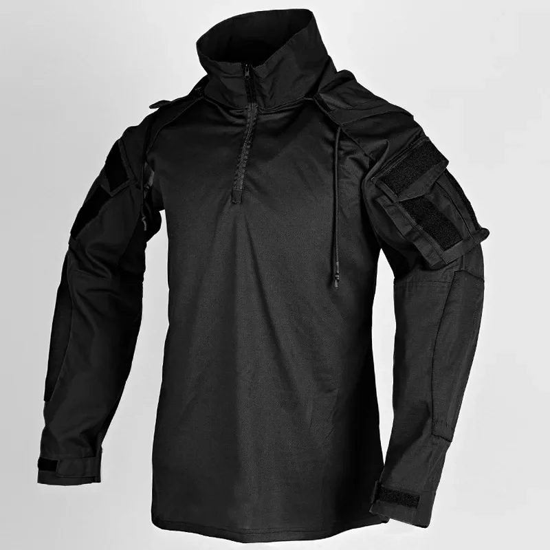 Tactical Shirt Combat Shirt Hooded Tops Men Airsoft Tactical Shirts Paintball Camping Hunting Workwear Men Clothing Wear Resistant tactical shirt