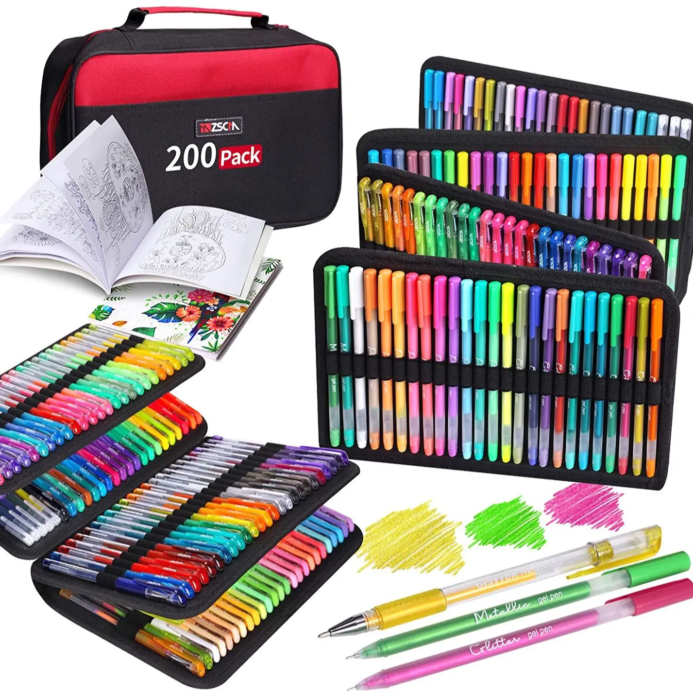 ZSCM 12/24/32/120/160 Color Ballpoint Pens School Items Gel Pensoffice Accessories Stationery Supplies Erasable Pen Highlighter