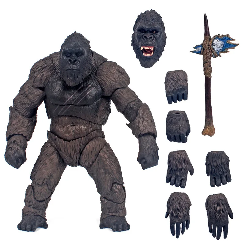 Mega Godzilla vs Kong Movie Series Action Figure Toy, Movable