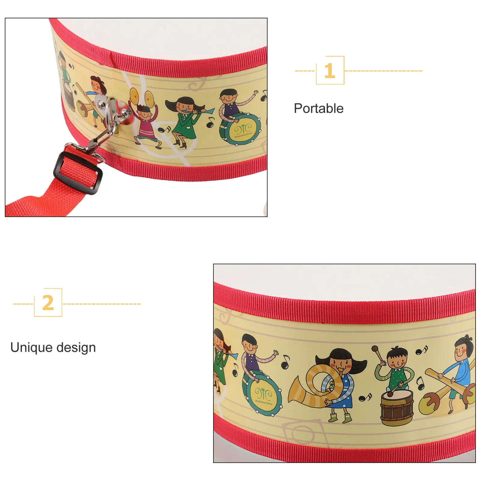 베이스 드럼 공예 악기 중국식 양면 액자