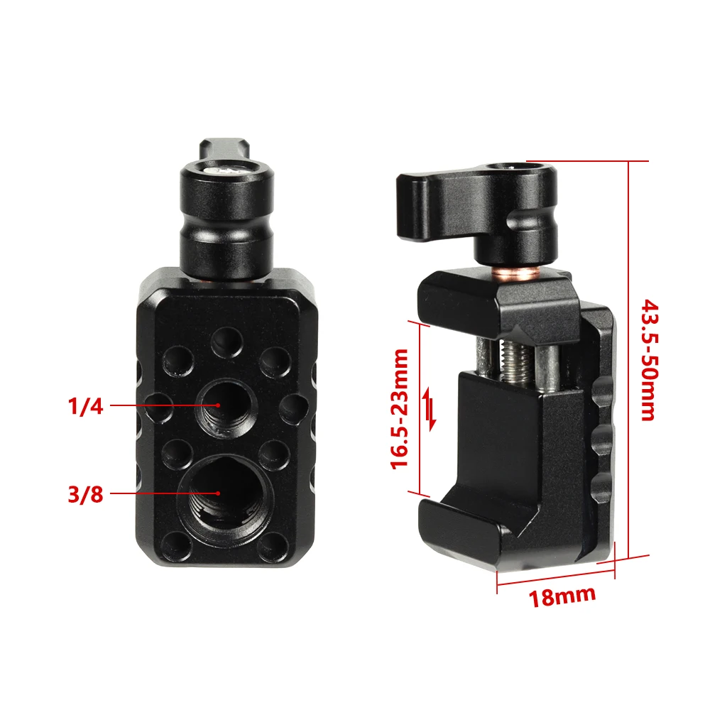 Enhanced Quick Release NATO Rail Clamp with Mounting Holes