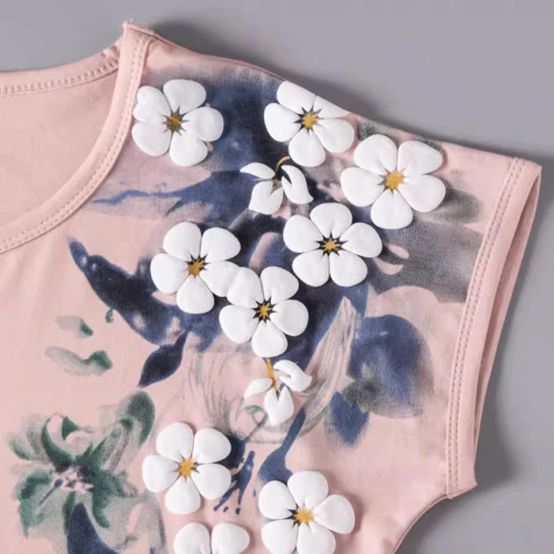 ALYS★Flower Printing T-Shirts★涼しげな薄手綿100%★早期完売 Buy Pink Floral Print Long Sleeve Button Down Shirt from
