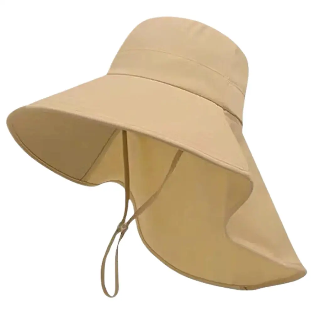 Sonnenhut mit verbessertem UV-Schutz und erweiterter Nackenschutzabdeckung für Outdoor-Aktivitäten, Sommerbedarf für Damen – Detail 3
