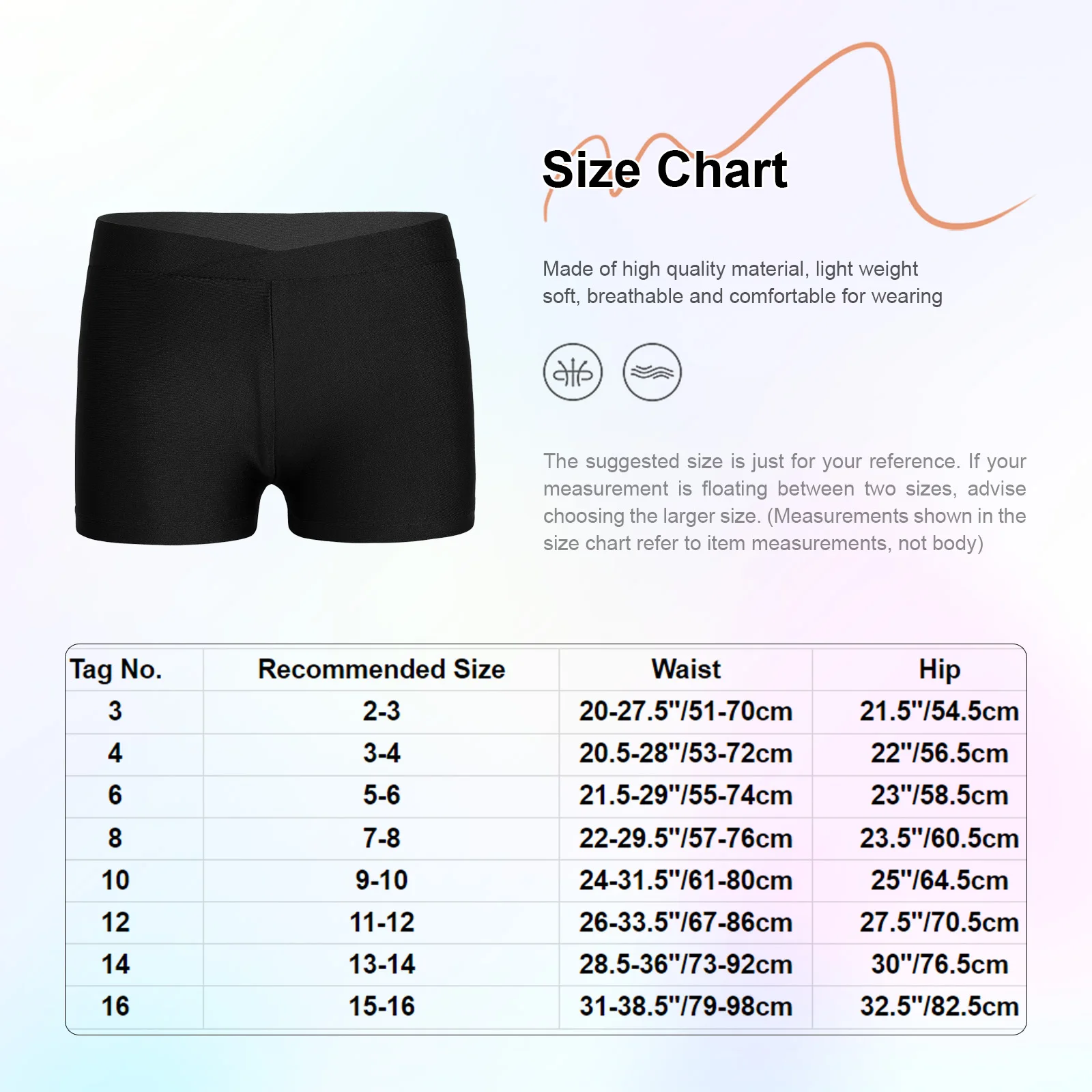 Kids Girls Ballet Dance Sports Shorts Bottoms Summer Children V-front Waistband Solid color Yoga Gymnastics Workout Dancewear