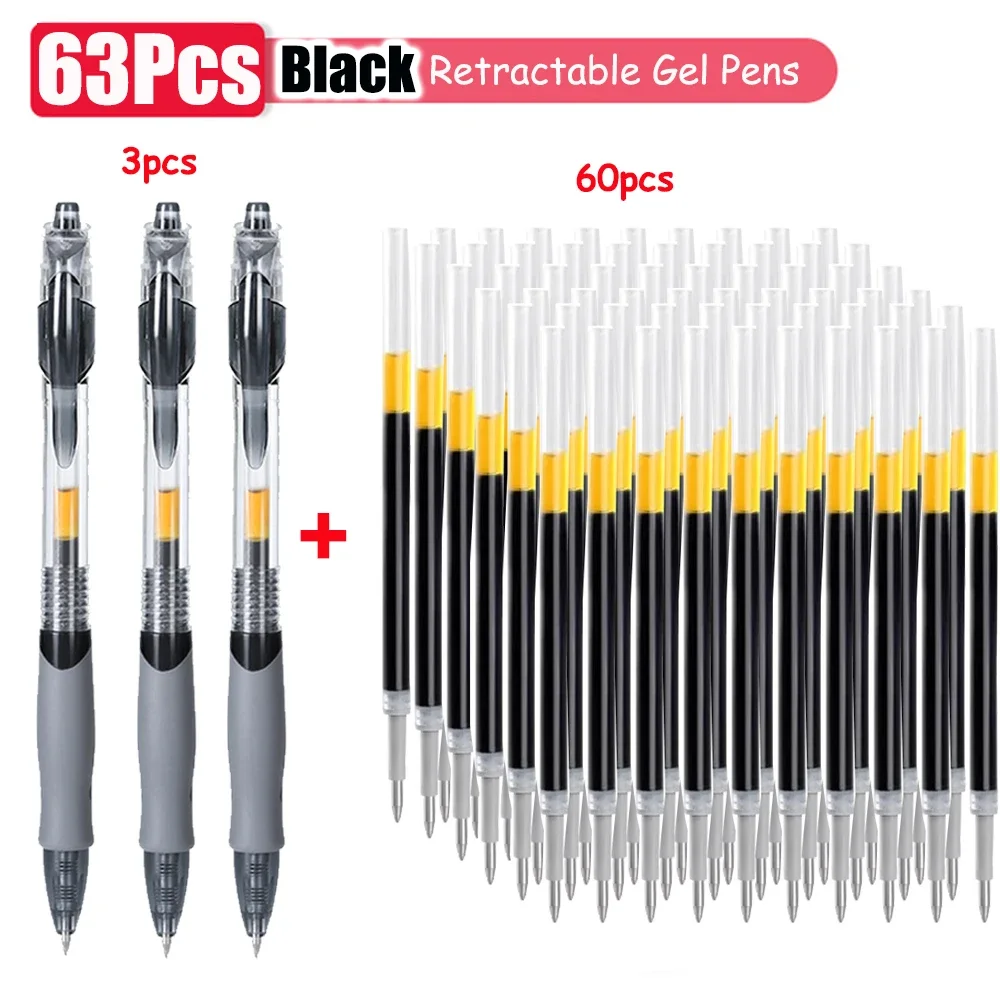 3Black Pen-60Refill
