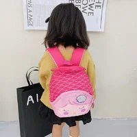 Kindergarten Sequin Princess Toddler Backpack Cartoon Fishtail Backpacks for Kids Cute Mermaid Children'S School Bag Purse Girls 4