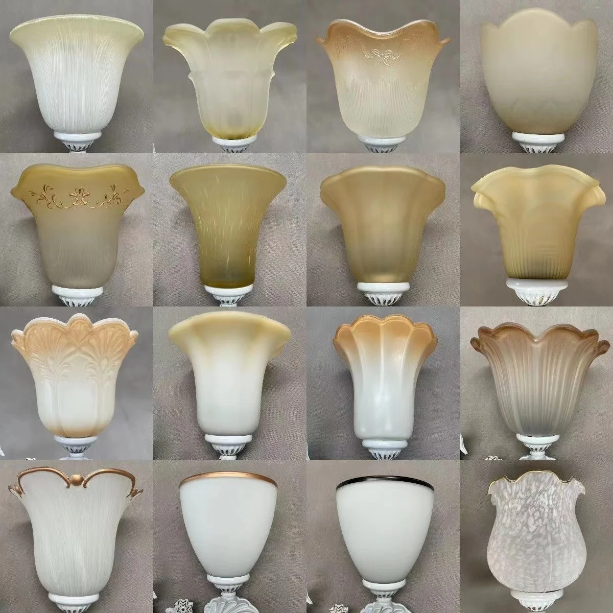 Vintage Glass Lamp Shade E27 Replacement Lamp Cover Replacement Glass Lampshades For Desk Lamp