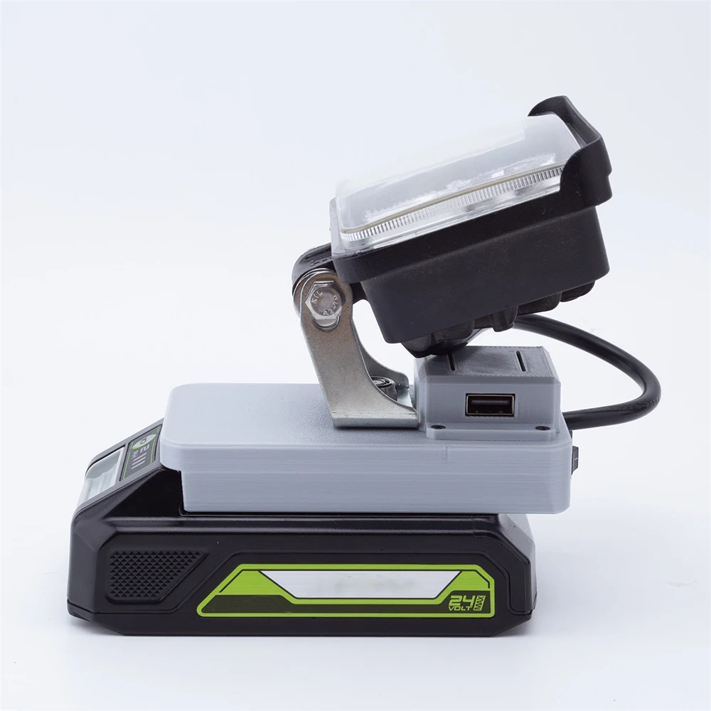 Portable Work Lights Portable Work Light LED Work Light for Greenworks 24V Lithium Battery w/ USB Flashlight Portable Emergency Flood Lamp Camping lamp
