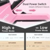 SHALL Pink/Blue Nail Gun 6-in-1 Upholstery Stapler with 4000Pcs Staples& Stapler Remover Dual Power Staple Gun Home DIY Tools 3