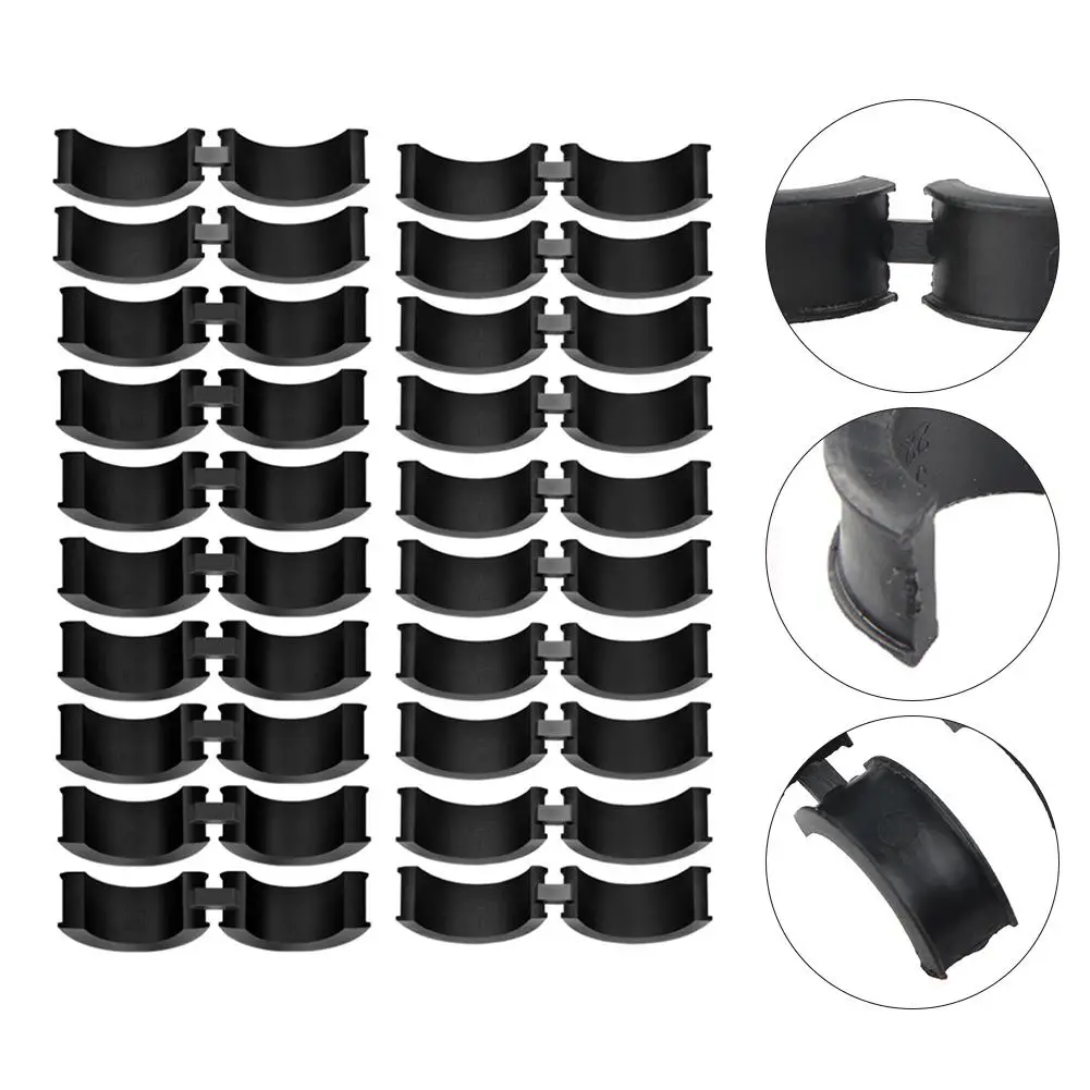 20 stücke Fahrrad Lenker Gummi Dichtung Passt 22,2/25,4 Bis 31,8mm Fahrrad Lenker Spacer Reparatur Teile Radfahren Zubehör – Detail 2