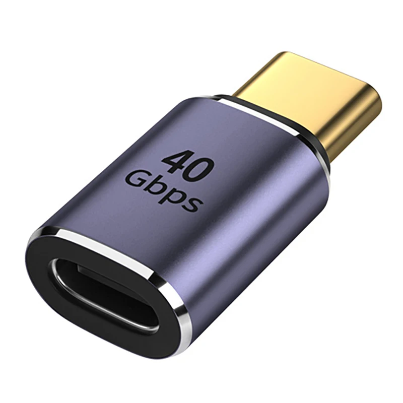 USB4.0 40Gbps 90° Type C Fast Charging & Data Adapter, 100W 5A, 8K Video Capable