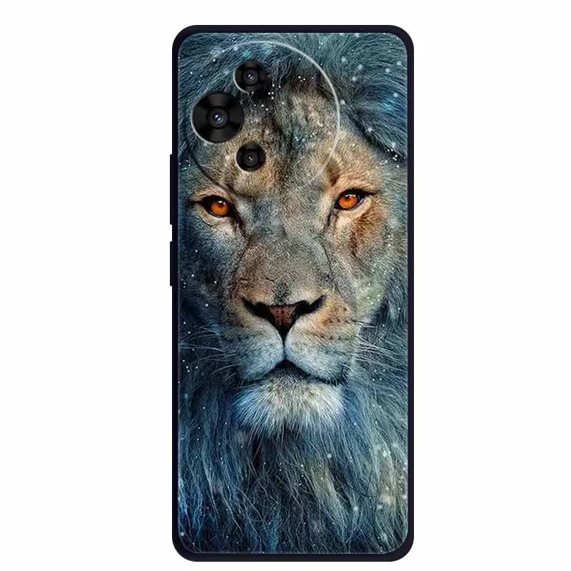 Animal Soft Silicone TPU Phone Case with Shockproof Protective Cool Wolf Design