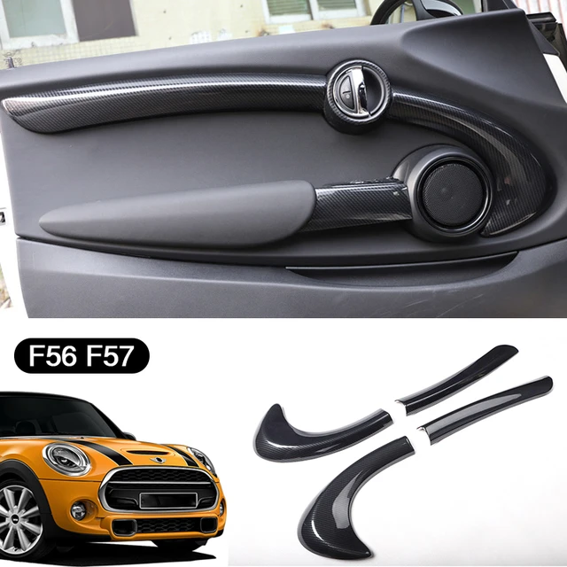 Accesorios interiores de coche para MINI ONE COOPER S JCW F55 F56 F57,  pegatina de freno de mano para volante, modificación decorativa de estilo -  AliExpress