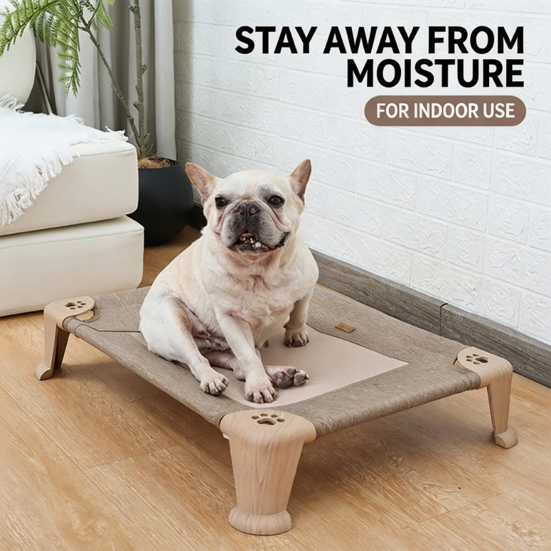 Outdoor Elevated Dog Bed Large Sized Dog Large Cooling Raised Dog Cots Bed Training Platform Off Ground Hammocks B03E
