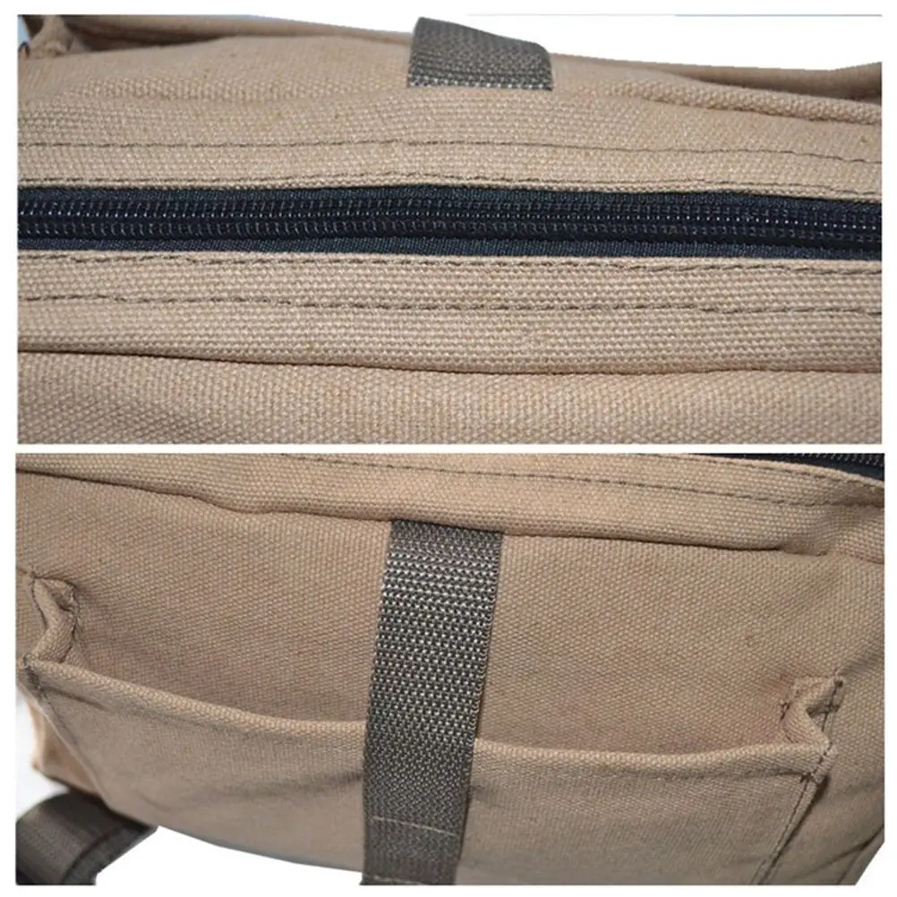Dog Saddlebag Rucksack Lightweight Backpack Pet Harness Khaki Adjustable Durable Multi Functional Large Dog Hiking Camping
