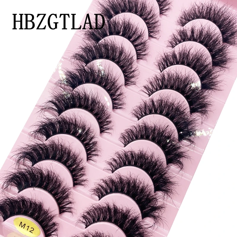 3D Mink False Eyelashes - 10 Pairs Set