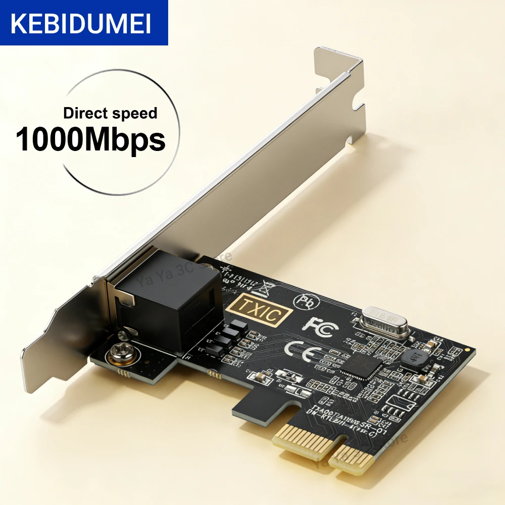 KEBIDUMEI PCIE-RJ45 네트워크 카드 RTL8111E 10/100/100..