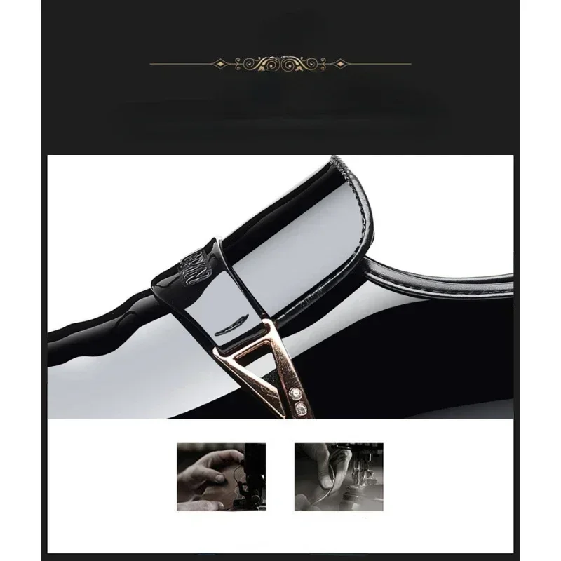 Large Size Men's shoes sharp leather patent business dress inside the height of men's shoes wedding