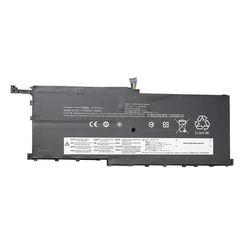 WYGUO 00HW028 00HW029 01AV457 01AV441 01AV409 01AV458 01AV444 01AV438 01AV440 Sostituzione della Batteria del Laptop per Lenovo ThinkPad X1 Yoga 1st 2nd Gen Carbon 4th Gen Series(15.28V 56Wh