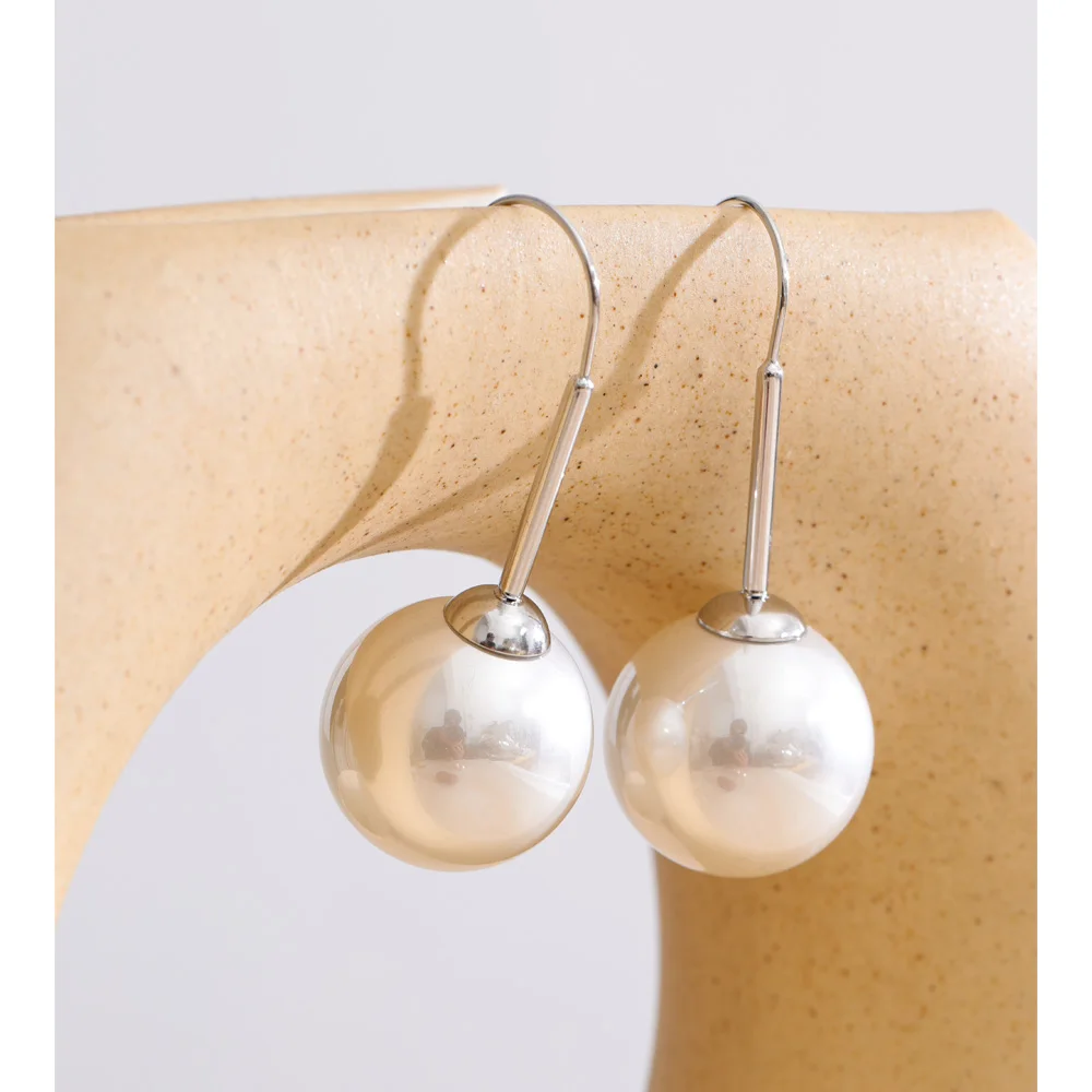Yhpup Round Drop Earrings Women