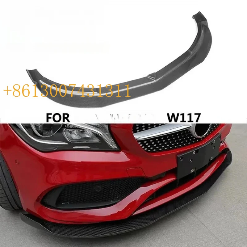 팩토리CLA250 W117 스포츠 리얼 카본 파이버 프론트 범퍼 스포일러 립 2014+