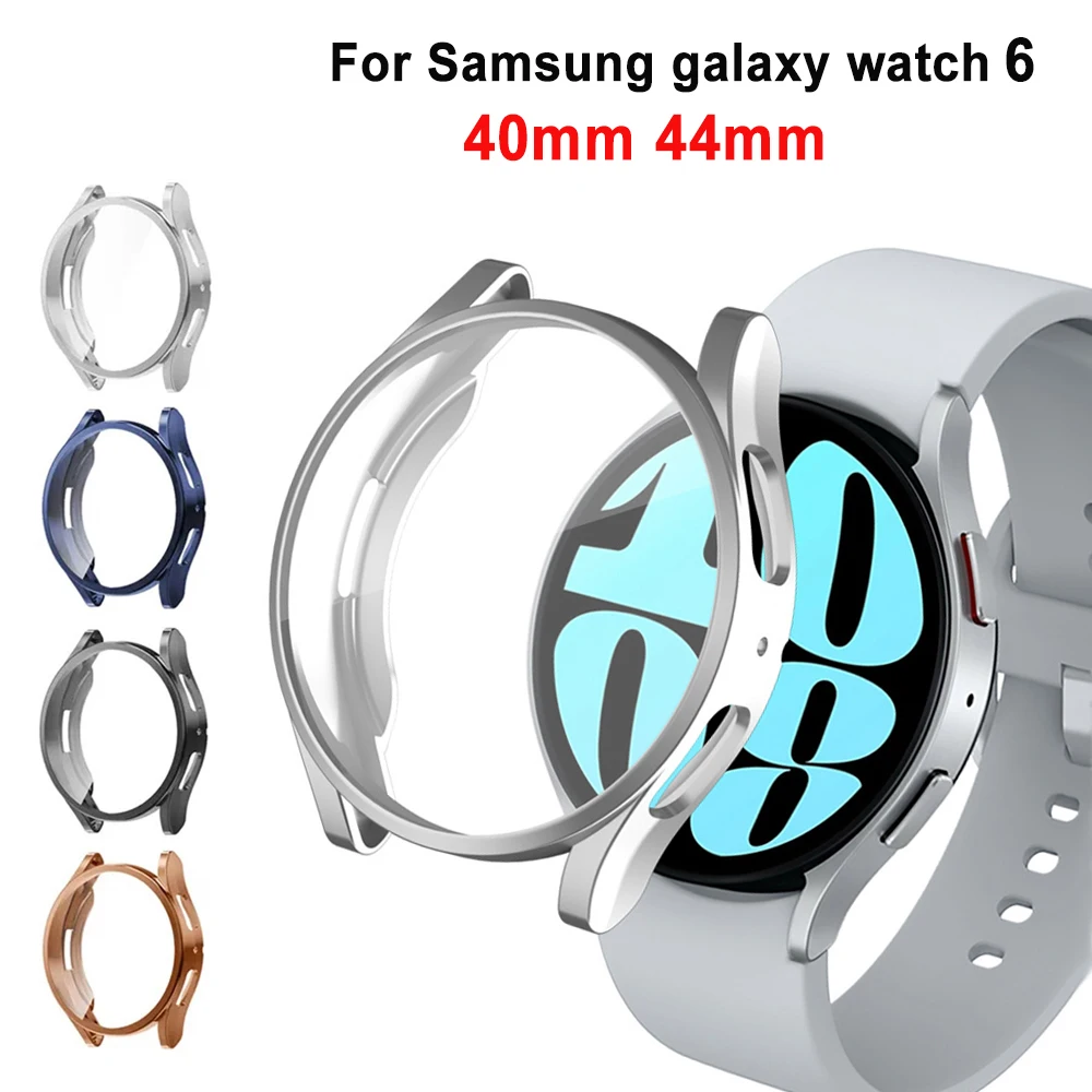 

Чехол для Samsung Galaxy watch 6 44 мм 40 мм, Защитная пленка для экрана из ТПУ, универсальный бампер для Galaxy watch 6 40 мм 44 мм