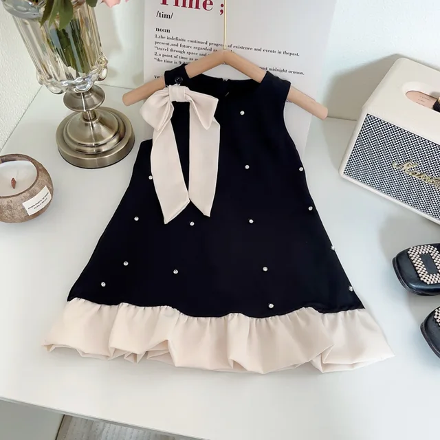 Robe de soleil sans manches pour filles – Robe gilet décontractée de style princesse |   Vêtements de jeu et de fête d'été 1