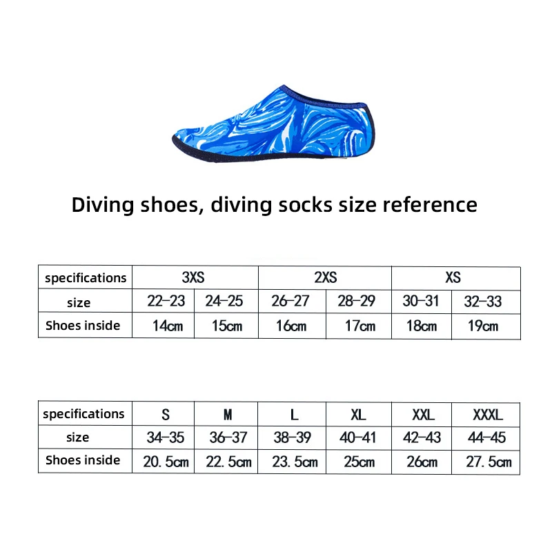 Men Beach Aqua Socks Women Kid Swimming Water Sport Barefoot Sneaker Gym Yoga Fitness Dance Swim Surfing Diving Snorkeling Shoes