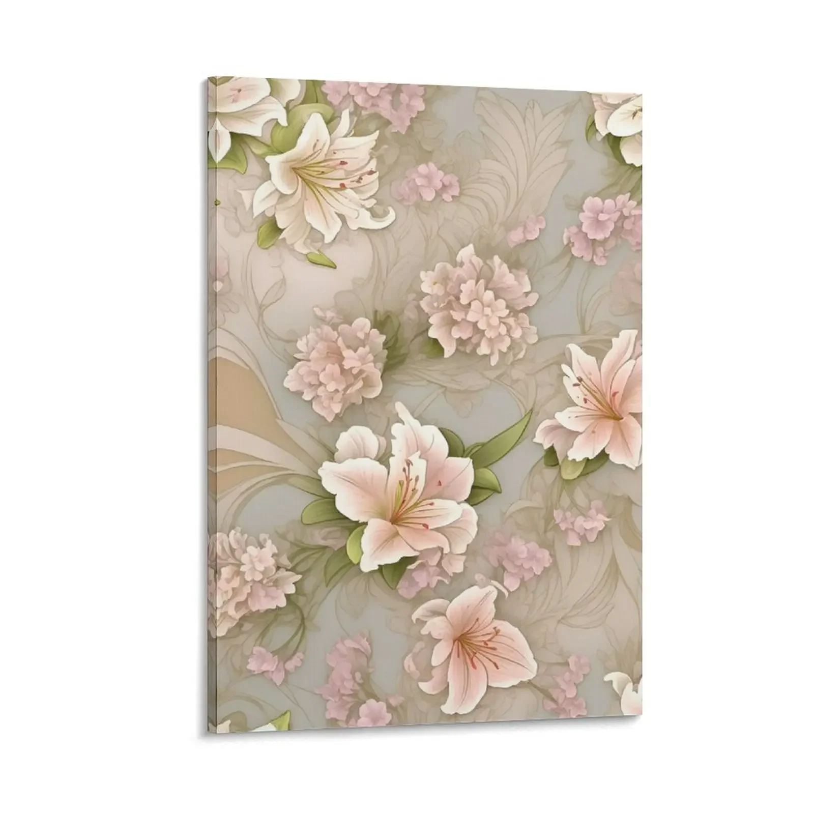

Lily Pattern Canvas Painting cute room decor room decor