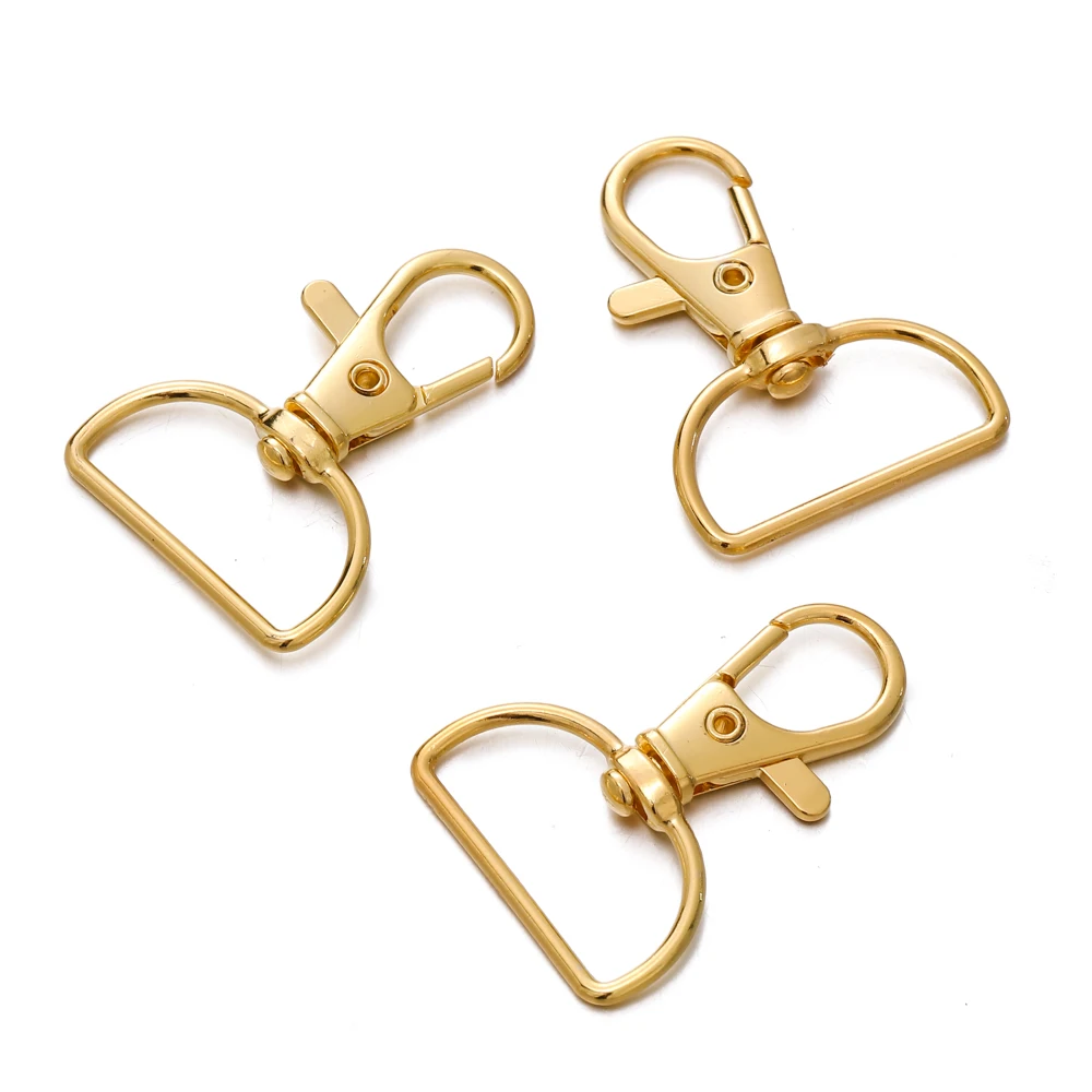 100 Pezzi / 50 Set Moschettoni Girevoli E Portachiavi In Lega Di Zinco - Colore Bronzo Antico Per Artigianato E Fai Da Te - 5