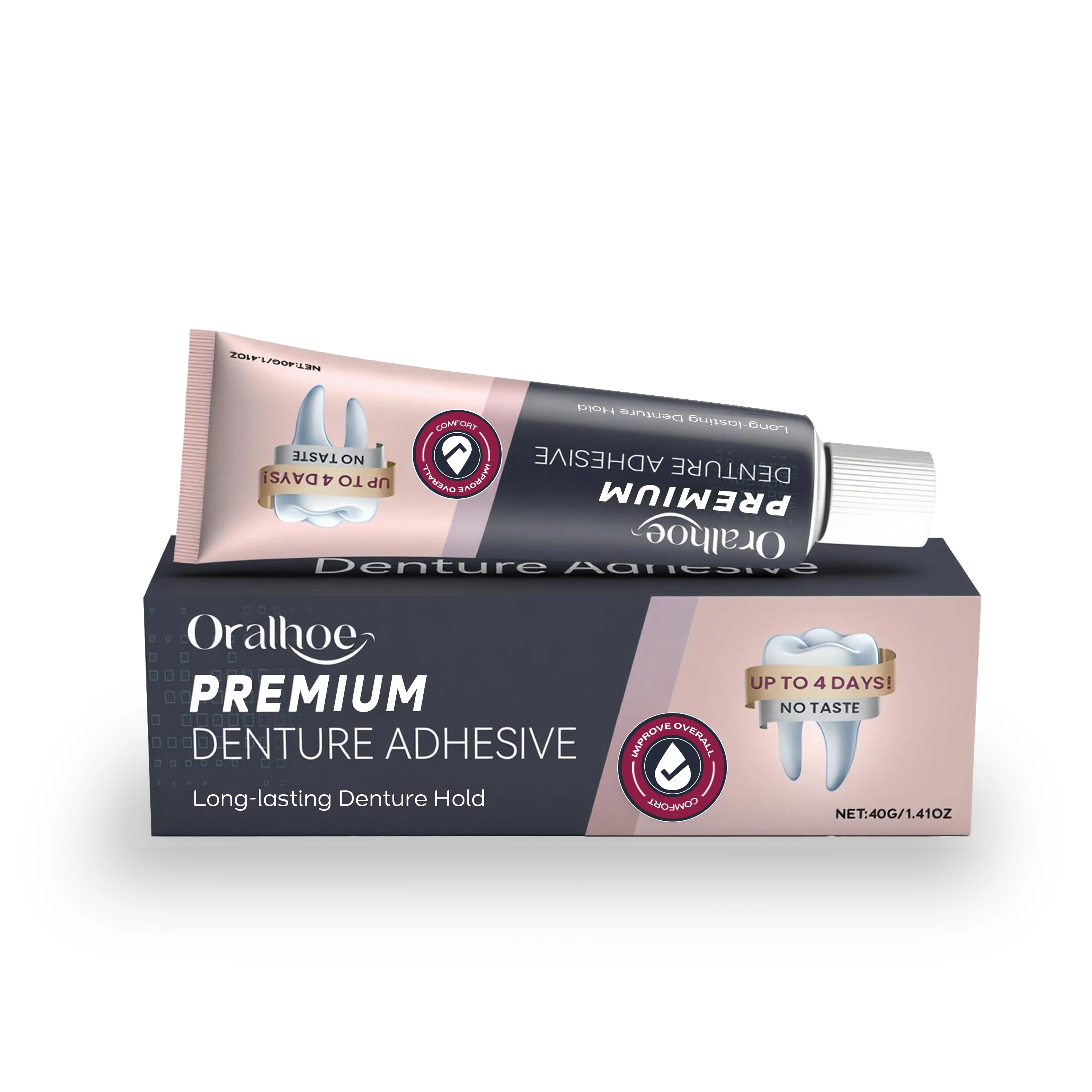 Denture Fixative Adhesive - Daily Enhances Oral & Teeth Aesthetics, Ensures Comfort & Natural Look, Boosts Smile Appeal