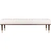 Cream Mid-Century Bench Couture Flannery 1