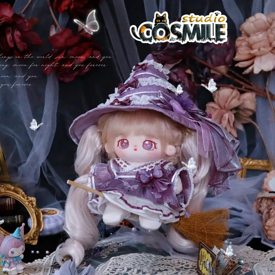 

Ojamajo Majo Little Witch Purple Halloween Stuffed Plushie 20cm Plush Doll Clothing Toy Magic Clothes Costume Suit DJ Sa