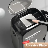 Adjustable Manual Pencil Sharpener Auto Stop Anti-Jam Built-in Abrasive Plate Sharpener for School Office Artist 2