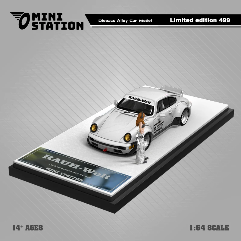 Mini Station 1:64 RWB 964 Ducktail SAMURAI limited499 Diecast Model Car 3