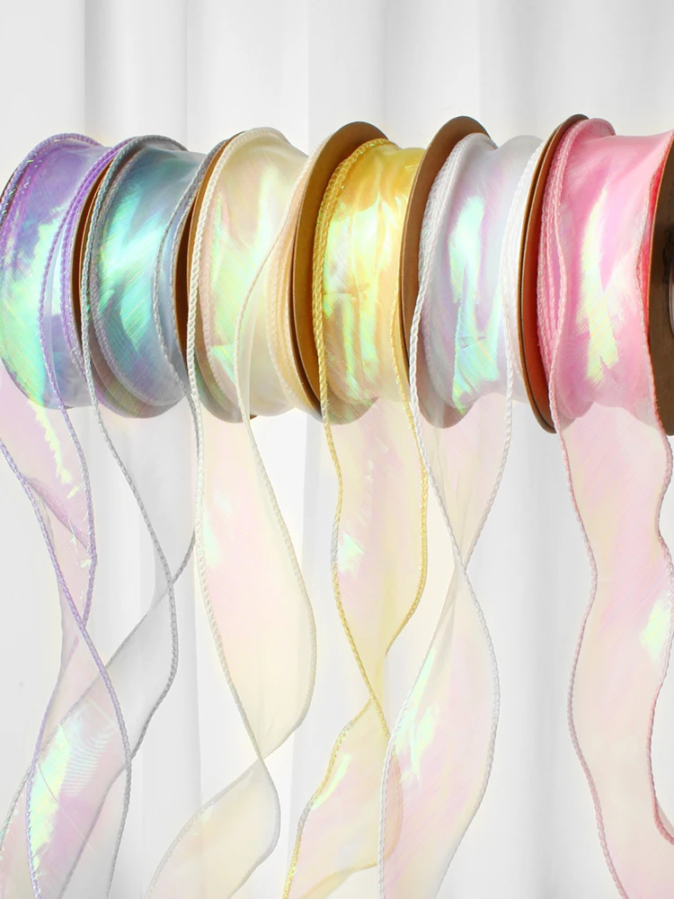 Sheer Two Tone Iridescent Ribbon