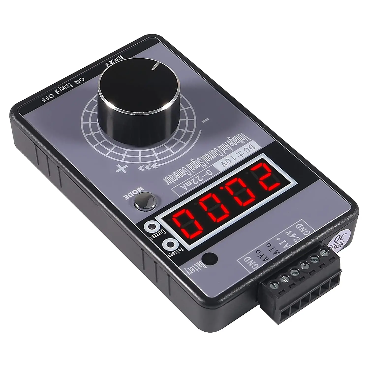 Adjustable 4-20mA Signal Generator Current Voltage Analog Simulator 0-10V/0-22mA Signal Sources for Value Adjusting PLC 4
