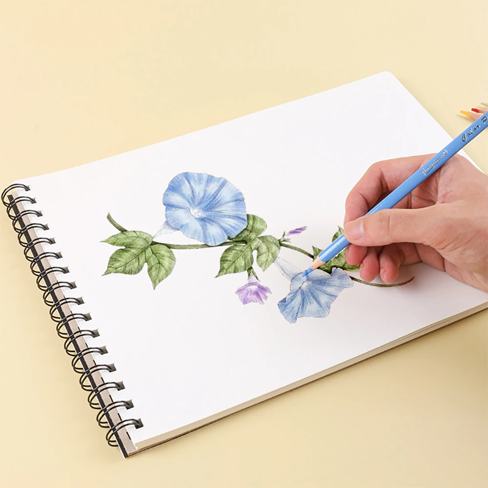1PCS 30 Sheet A3/A4/A5 Watercolor Sketchbook Paper for Drawing Painting Color Pencil Book School Artist Supplies High Quality 2