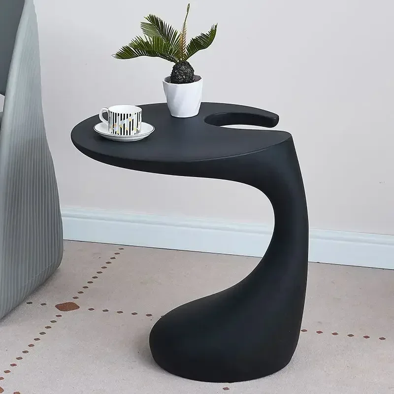 طاولة قهوة جانبية عصرية بتصميم نوردي، طاولة بلاستي...