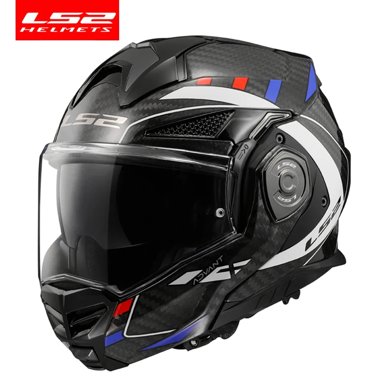 Casco Modulare Reversibile Ls2 FF901 Advant X Bianco Lucido - Foto 7