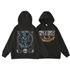 Guns N' Roses We'Re Back Retro Street Style Hoodie For Women O-Neck Pocket Pullover Fleece Hoody Breathable Pullover Woman Hoody 2