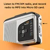 EOENKK Cassette Tape Player Portable AM FM Radio Cassette Tape-to-MP3 Converter Sound Recorder Built-in Speaker / Headphone Jack 6