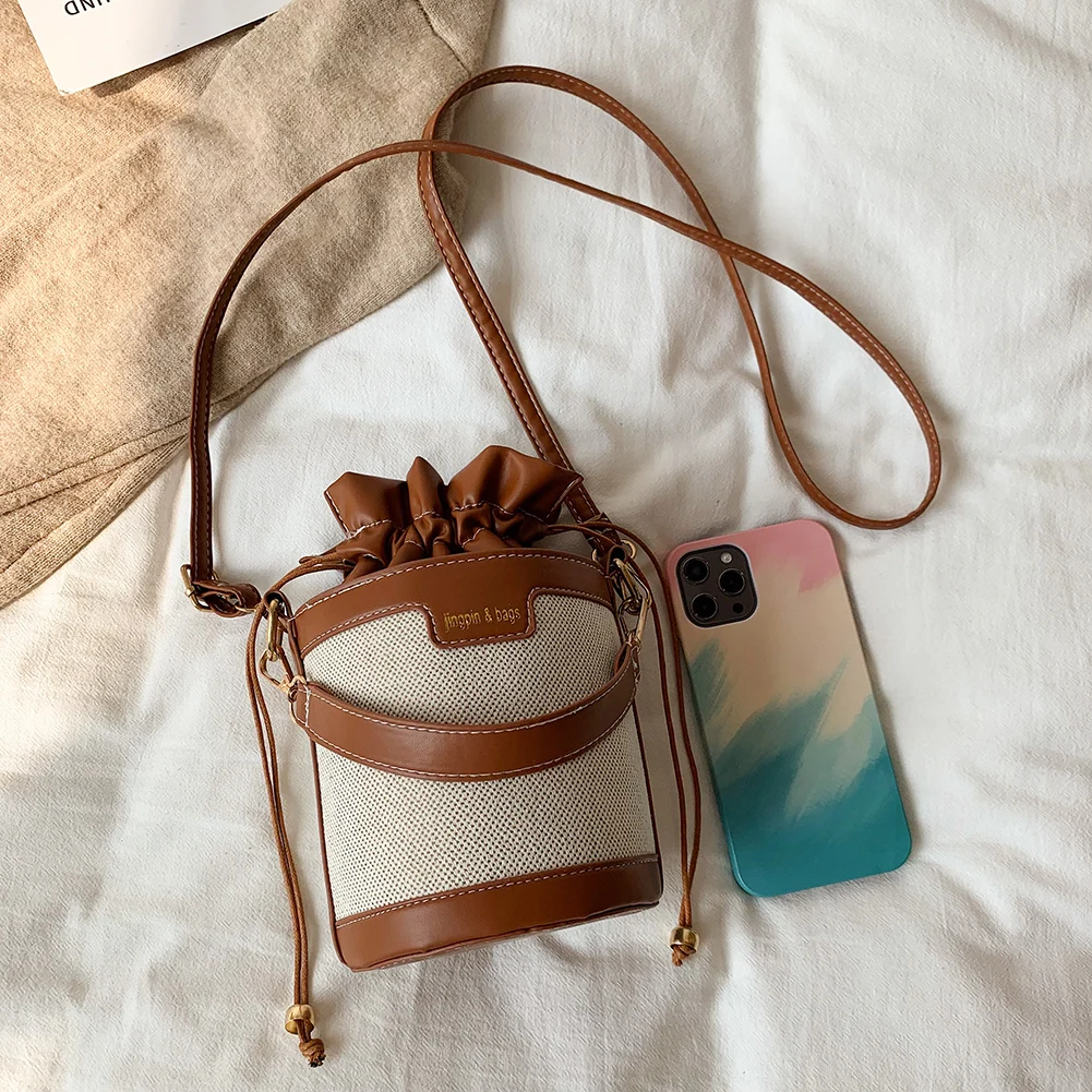 Borsa a secchiello vintage patchwork donna mini tracolla ecopelle_voghion.com