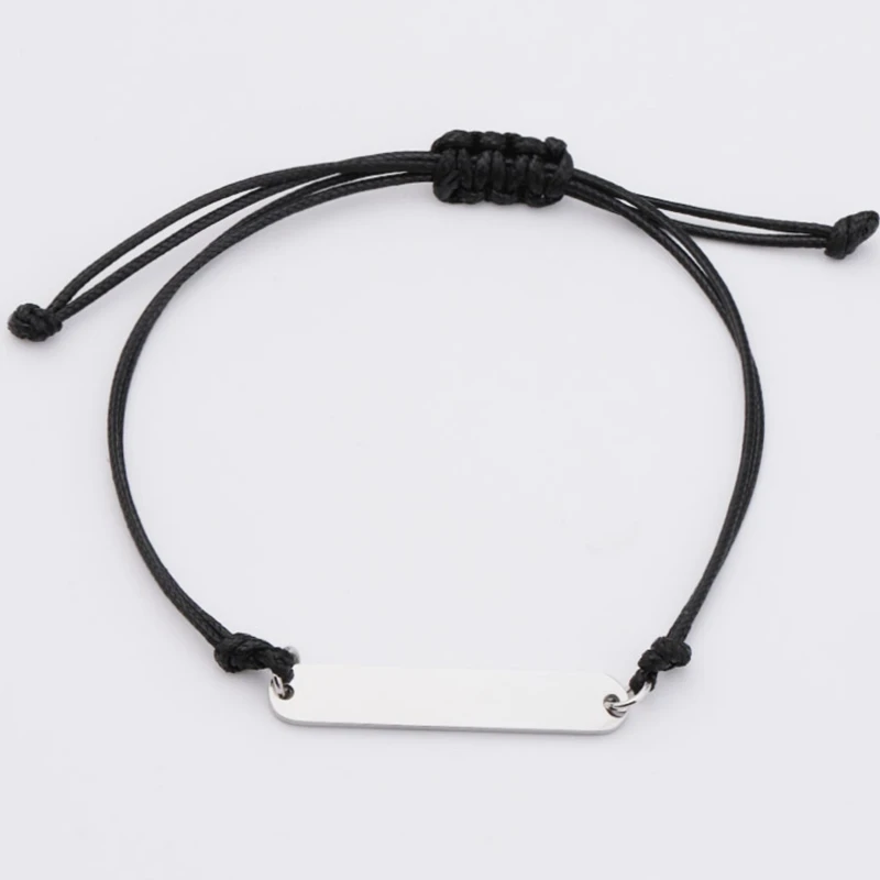 10Pcs Strip Charm Bracelets Mirror Polish Stainless Steel Adjustable Bracelets For Women s Christmas New Year