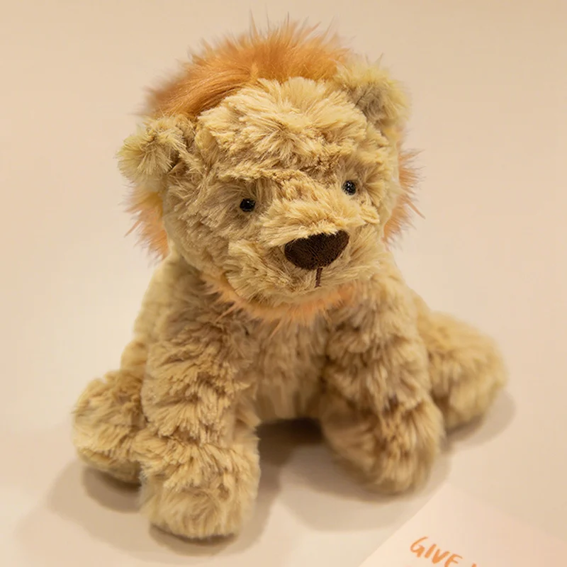 25cm Super Cute Jungle Lion Plush Toy Movie Stuffed Animals Cartoon Lion Doll Toys for Kids Room Decor Girls Boys Birthday Gifts