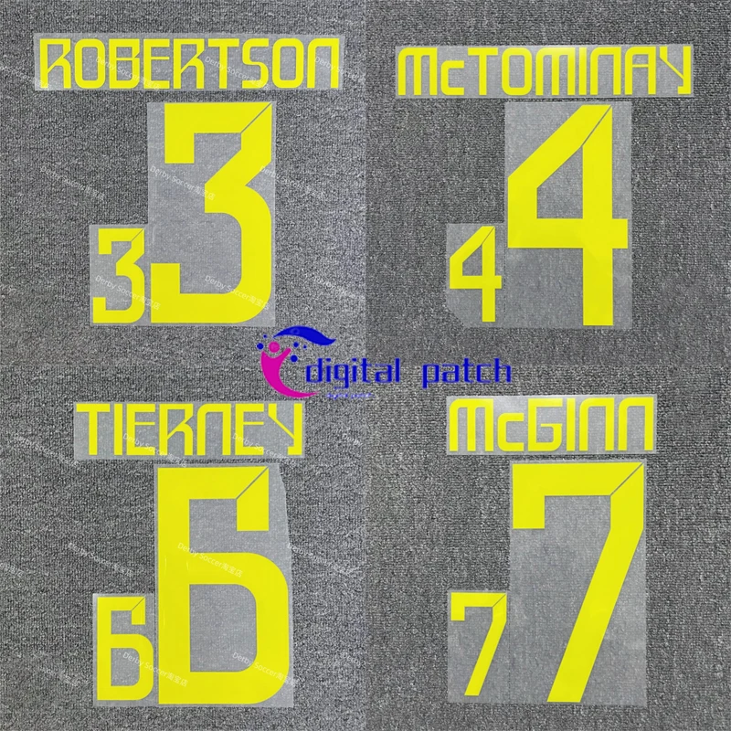 

23-2024 Scotland football team home game customized personalized player name/sponsor logo/patch/home iron hot stamping