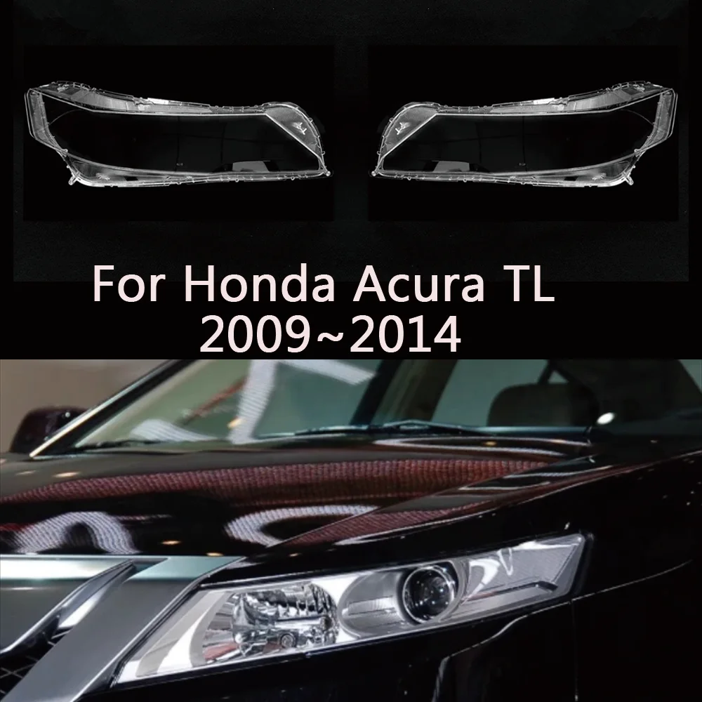 

Крышка для передней фары для Honda Acura TL 2009 ~ 2014, сменный Прозрачный передний абажур для автомобильной фары