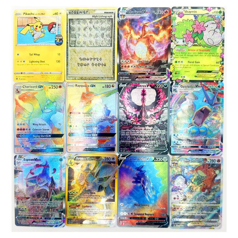 Pokemon Vmax Charizard Rayquaza Umbreon Toys Hobbies Hobby Collectibles  Game Collection Anime Cards